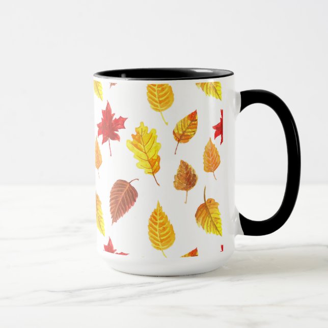 Mug Feuilles d'automne motif (Droite)