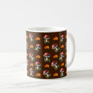 Mug Feuilles D'automne Tendances Champignons Fungi Bru