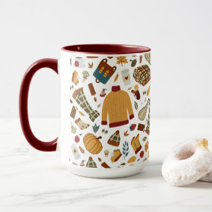 Mug Feuilles d'automne uniques Citrouilles d'automne