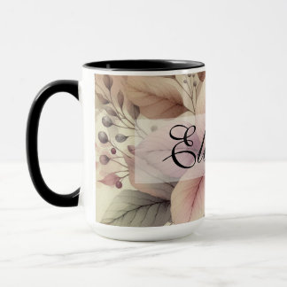 Mug Feuilles d'automne vintage aquarelle couleurs auto