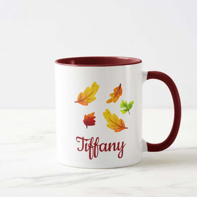 Mug Feuilles de beauté Automne (Droite)