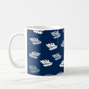 Mug Feuilles de la marine Blue Antique Motif