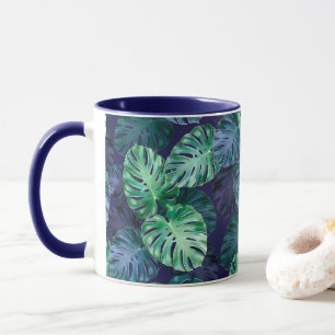 Mug Feuilles de Monstera Tropical