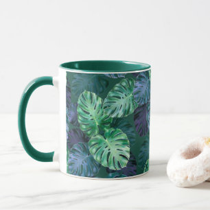 Mug Feuilles de Monstera Tropical