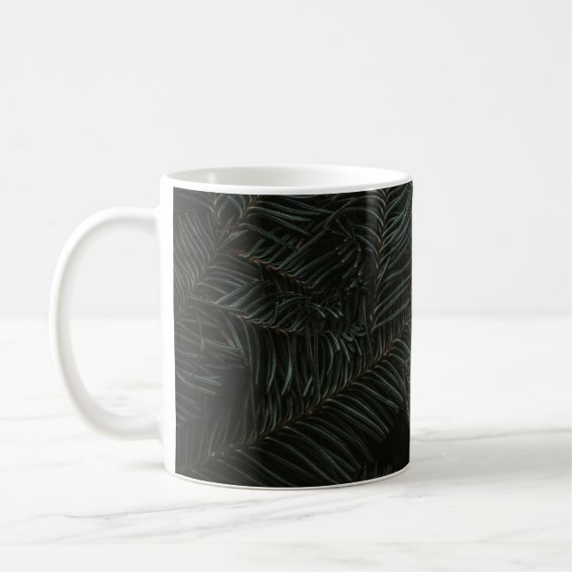 Mug Feuilles de pins verts (Gauche)