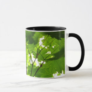 Mug Feuilles d'érable avec Raindrops