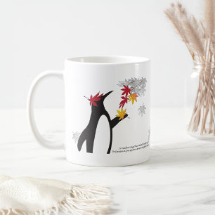 Mug Feuilles d'érable d'automne et mignonnes pingouins
