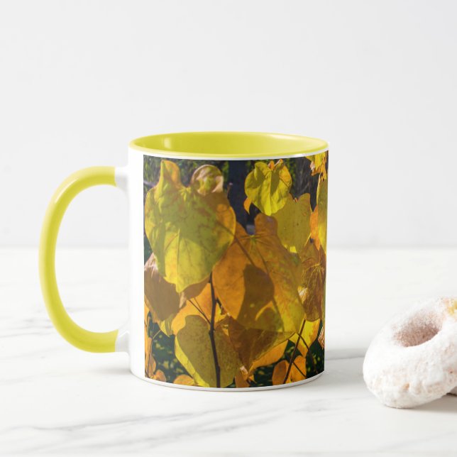 Mug Feuilles d'or de la boue d'automne (Avec donut)