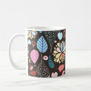 Mug Feuilles et oiseaux d'automne.