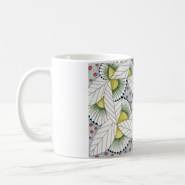 Mug Feuilles géométriques Whimsy (Gauche)
