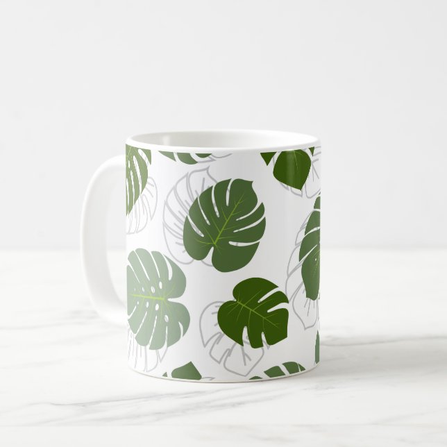 Mug Feuilles Monstera (Devant gauche)