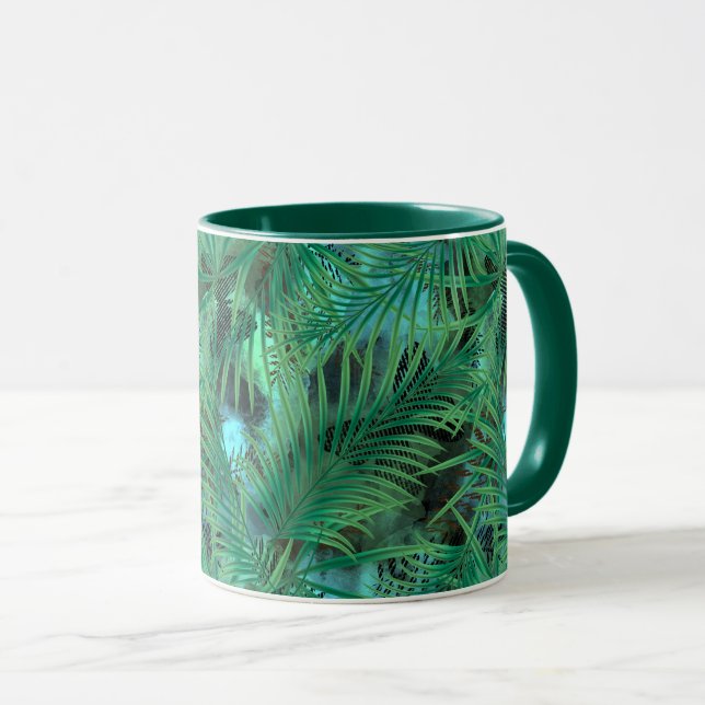 Mug Feuilles Palm (Devant droit)