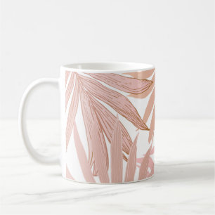 Mug Feuilles tropicaux : motif à dégradé brillant.