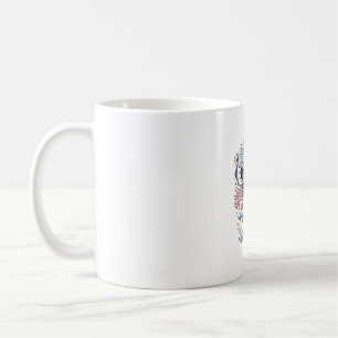 Mug Feux d'artifice de squelettes dansants patriotique