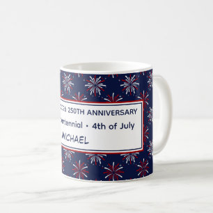 Mug Feux d'artifice du Semiquincentenaire 250e Anniver
