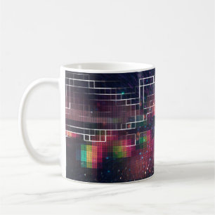 Mug Feux néon rétroviseurs et motif géométrique sa