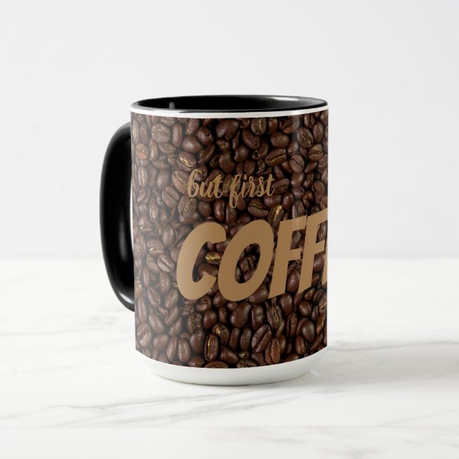 Mug Fèves de café (Devant gauche)