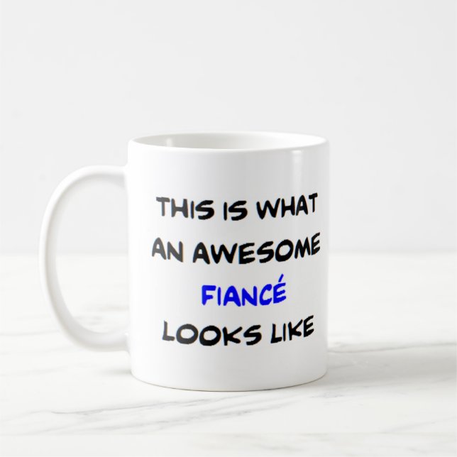 Mug fiance, génial (Gauche)