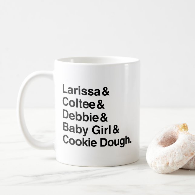 Mug fiancé Larissa de 90 jours et esperluète de Coltee (Avec donut)