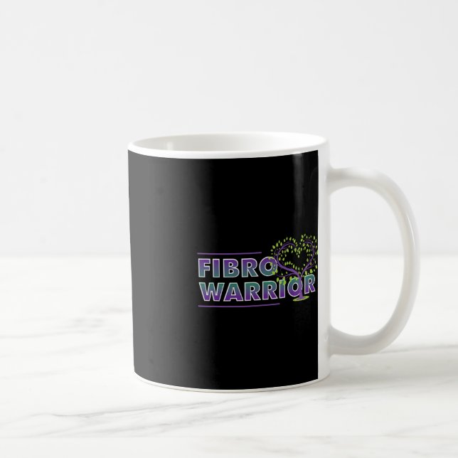 Mug Fibromyalgie Sensibilisation Fibro Guerrier Coeur  (Droite)