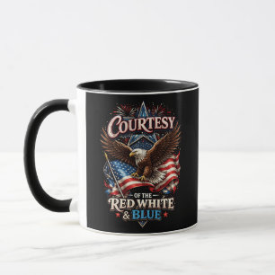 Mug Fier de la Red White et Blue Vintage