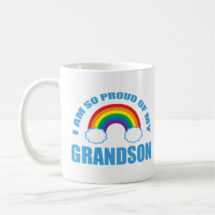 Mug Fier de mes grands-parents arc-en-ciel de mon peti