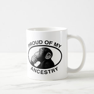 Mug Fier de mon chimpanzé d'ascendance