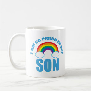 Mug Fier de mon fils Gay pride arc-en-ciel Parent