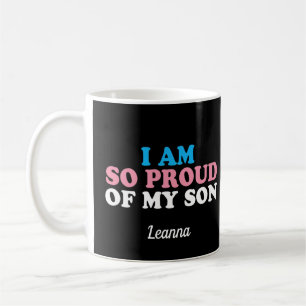 Mug Fier de mon fils transgenre Parent personnalisé