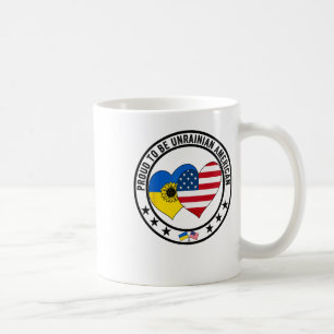Mug Fier d'être Ukrainien Américain J'aime l'Amérique