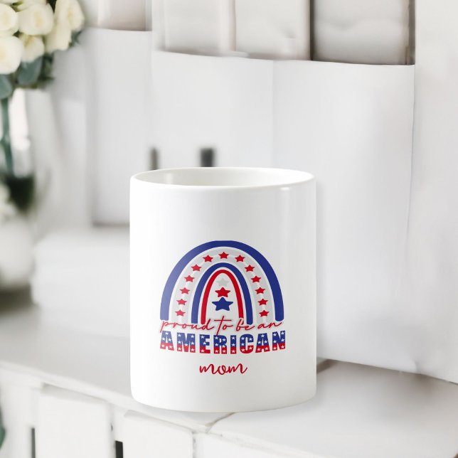 Mug Fier d'être un Américain (Proud to be an american coffee mug)