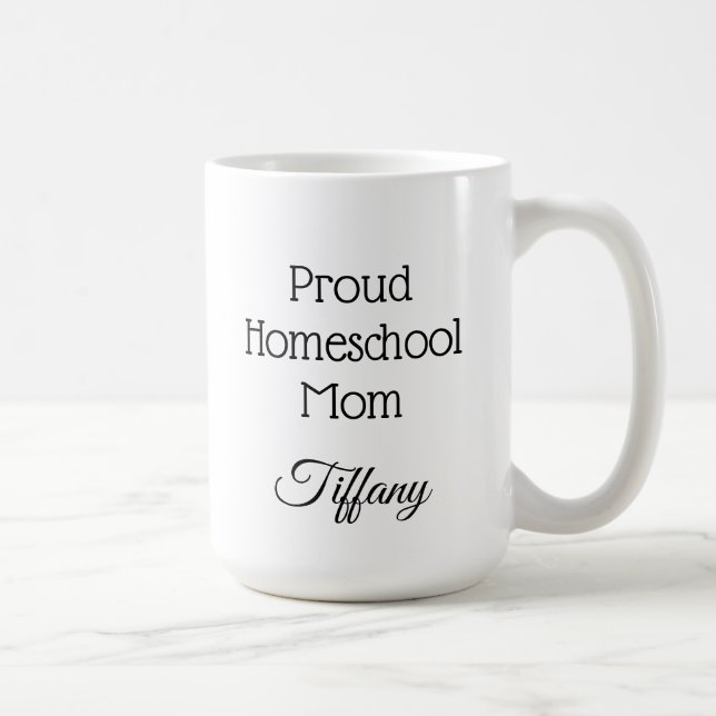 Mug Fier Mère d'école à domicile (Droite)