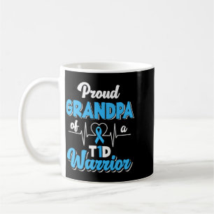 Mug Fier Papa d'un guerrier T1D diabétique