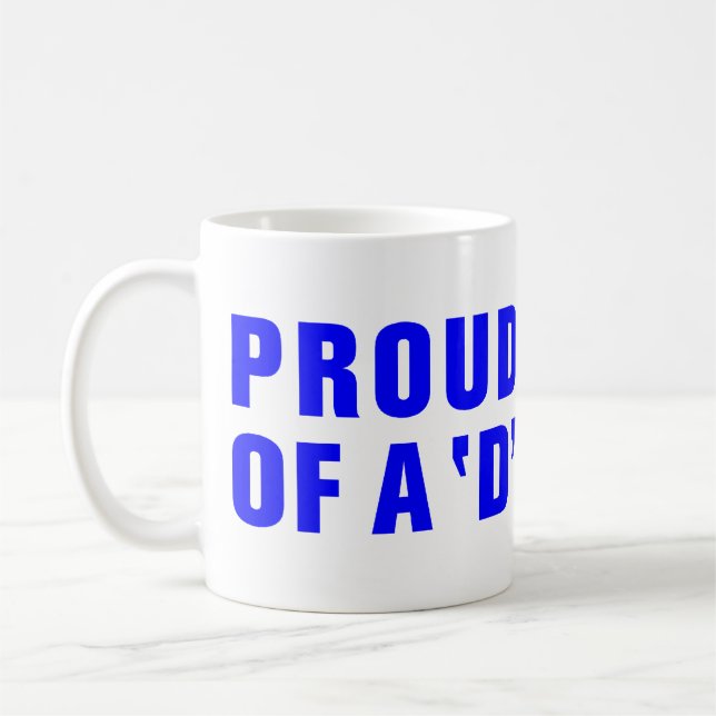 MUG FIER PARENT D'UN ÉTUDIANT "D" (Gauche)