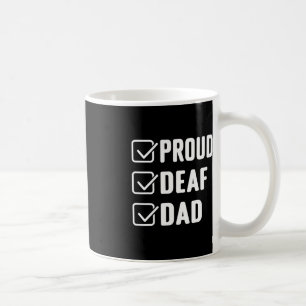 Mug Fier père sourd ASL geste de la main conscience so