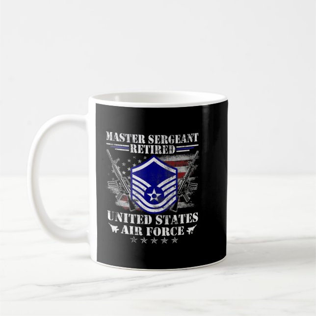 Mug Fier Sergent-maître Retraité Vi vétéran de la Forc (Gauche)