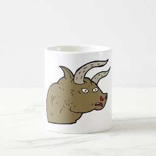 Mug Fierce Angry Bull Head Rustic Wild Animal