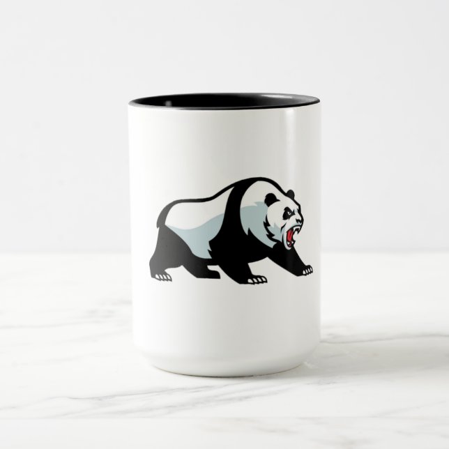 Mug Fierce Panda - T-Shirt Gras Agressif Emblem (Centre)