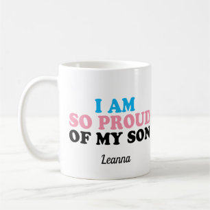 Mug Fière de mon fils transgenre maman papa personnali