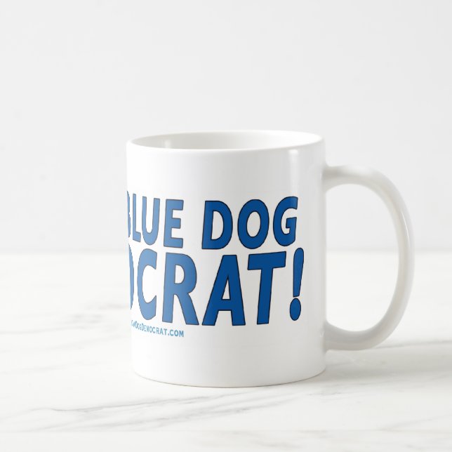 Mug Fière Démocrate de Chien Bleu ! (Droite)