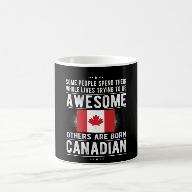 Mug Fière Drapeau Canadien Patrimoine canadien Racines (Centre)