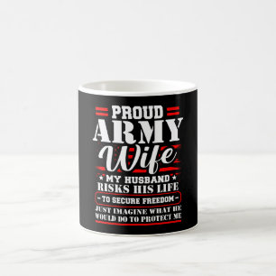 Mug Fière épouse de l'armée Conjoint militaire Jours a