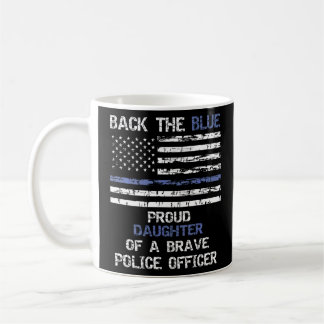 Mug Fière Fille De Police De Retour Le Bleu Pour Ma Ma