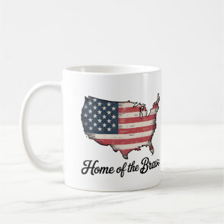 Mug Fière maison de la Brave 4 juillet Patriotique