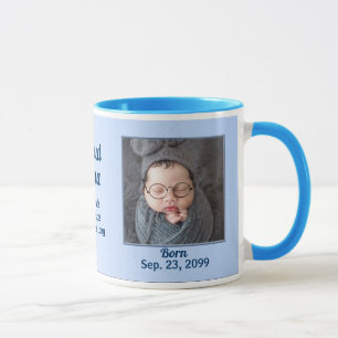 Mug Fière NANA Bleu Nouveau bébé garçon 2 photo