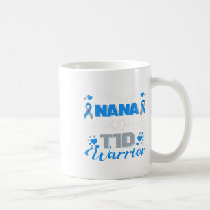 Mug Fière Nana De T1D Guerrier Type 1 Décernés Au Diab