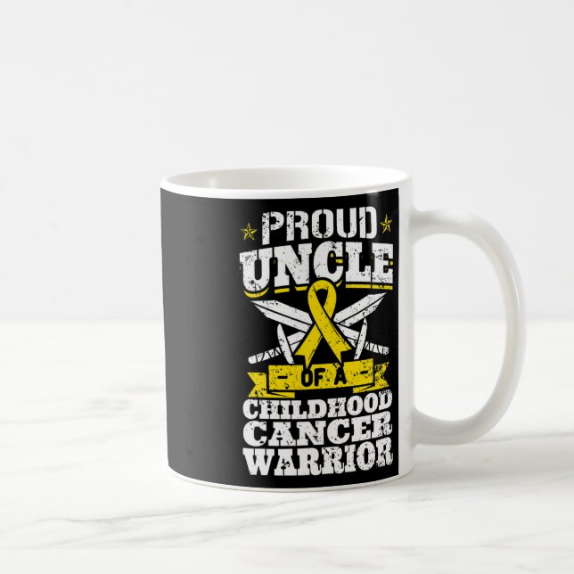 Mug Fière Oncle D'Un Guerrier Du Cancer De L'Enfance (Droite)