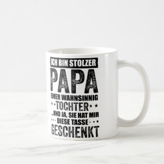 Mug Fière papa, père et fille Sort, cadeau