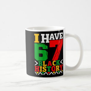 Mug Fierté afro-américaine J'ai 67 Mois de l'histoire 
