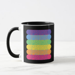 Mug Fierté aux couleurs de l'arc-en-ciel             